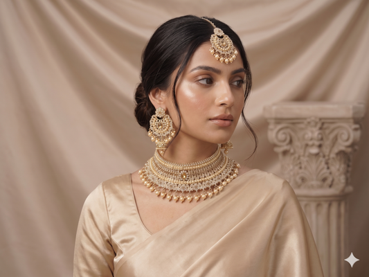 Ivory Polki Elegance