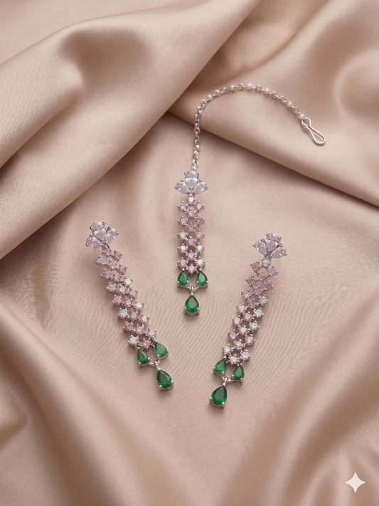 Blush & Emerald Drop Set