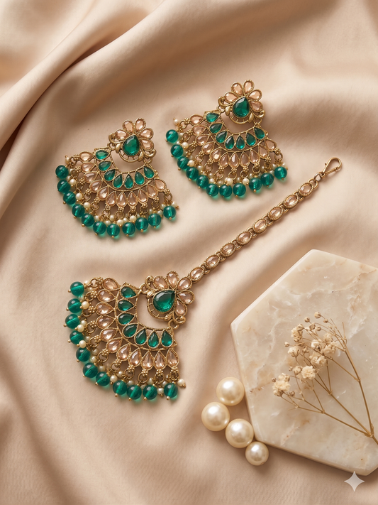Imperial Peacock Chandbalis