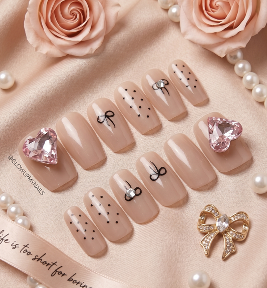 Champagne Bow Tie Glam