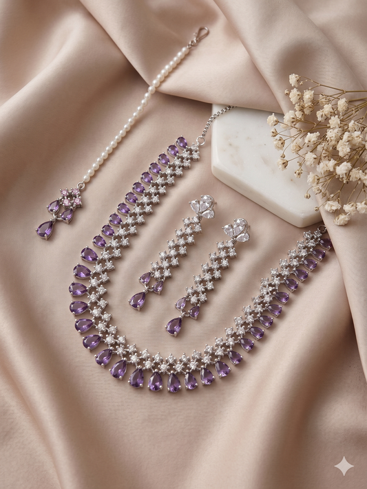 The Royal Orchid CZ Set