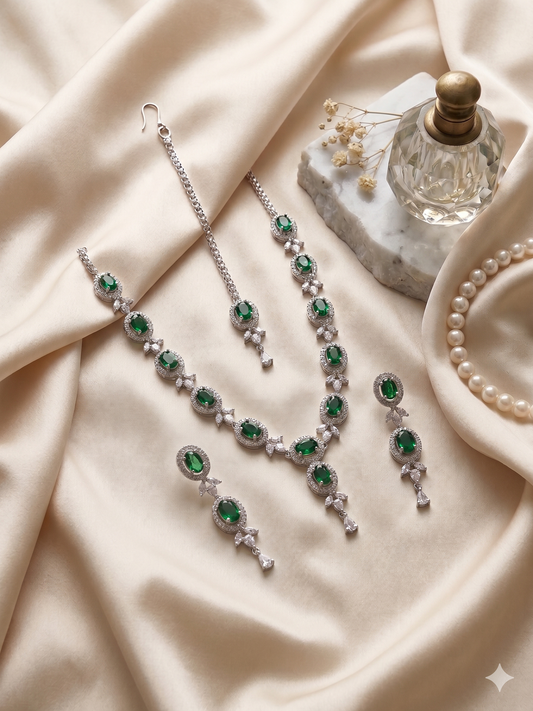 The Empress Oval Emerald Set
