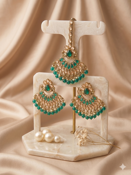 Imperial Peacock Chandbalis