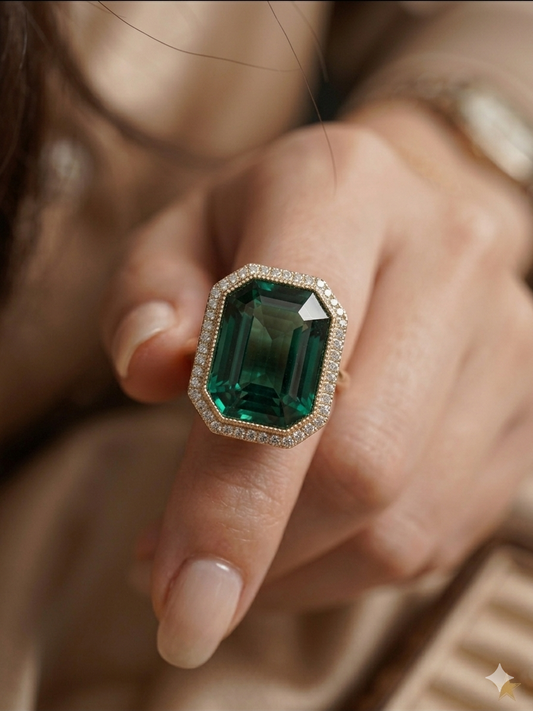 The Midnight Garden Cocktail Ring