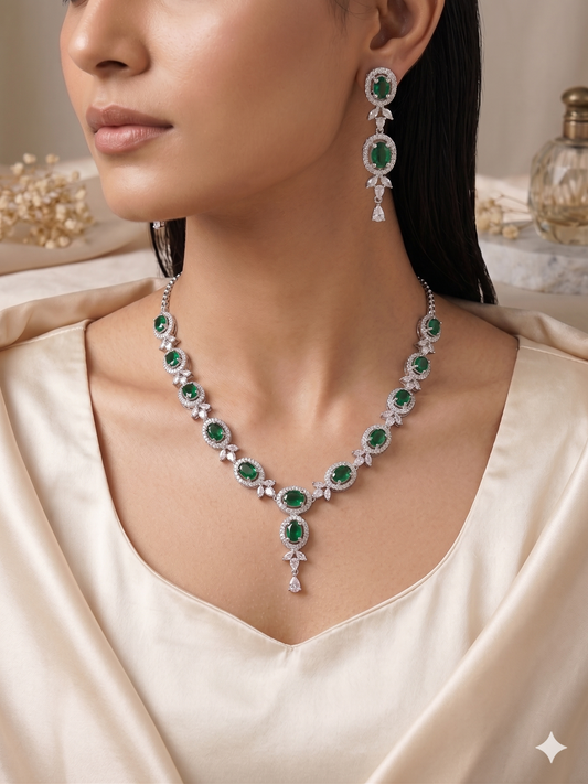 The Empress Oval Emerald Set