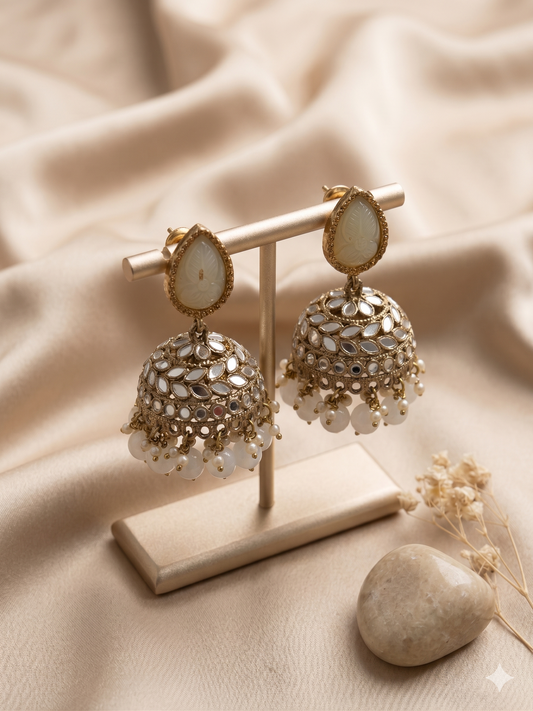 Vintage Pearl Mirror Bells