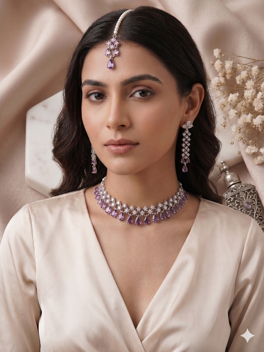 The Royal Orchid CZ Set