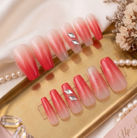 Milky Crimson Ombré