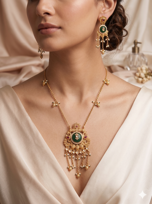 The Royal Meenakari Rani Haar